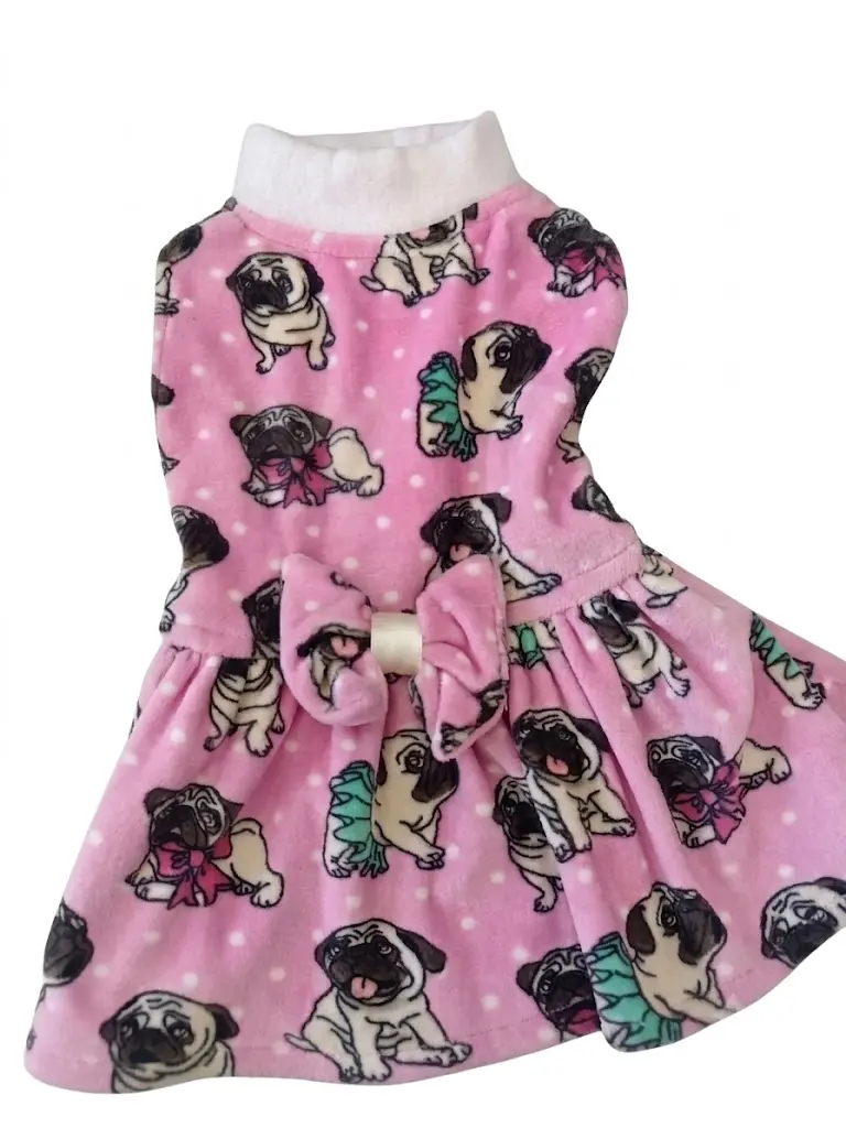 Vestido especializado pug style para perros pequeños